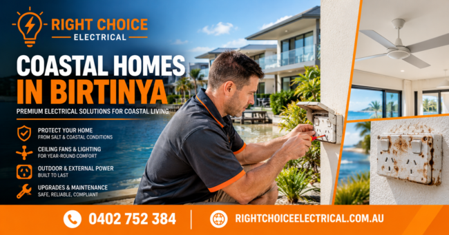 Right Choice Electrical – Electrician Birtinya Looking for a reliable electrician in Birtinya? Right Choice Electrical provides professional electrical repairs, installations, upgrades and maintenance for homes and businesses across Birtinya and the Sunshine Coast.